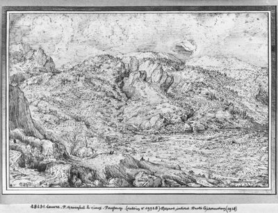 Alpine landscape, 1553 by Pieter Bruegel the Elder